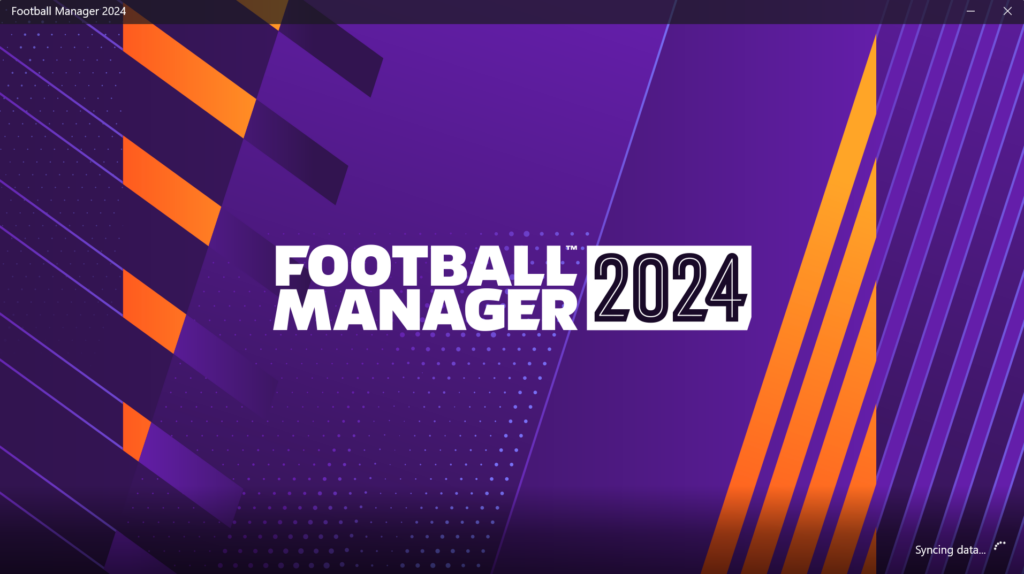 Football manager 2024 Title Screen